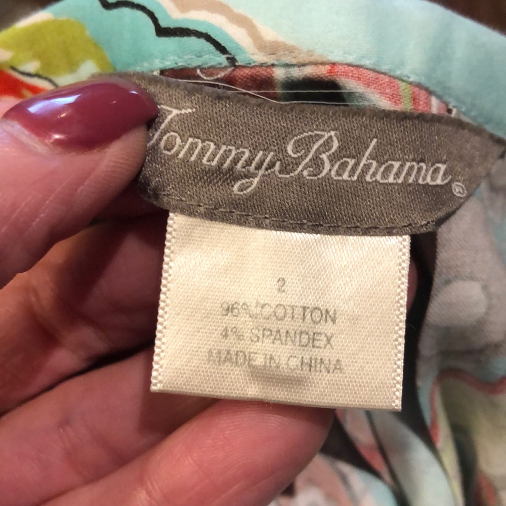Tommy Bahama pleated tropical print skirt, size 2 - Picture 5 of 5